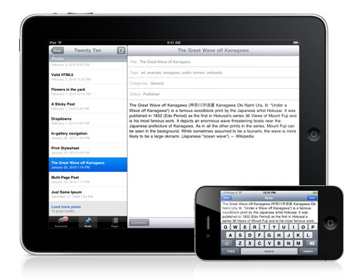 Wordpress iPhone + iPad App